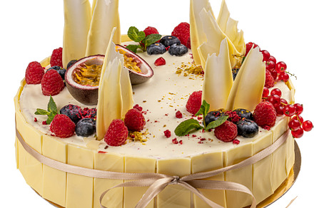 White chocolate cake, a Background Photo by Grafvision photography