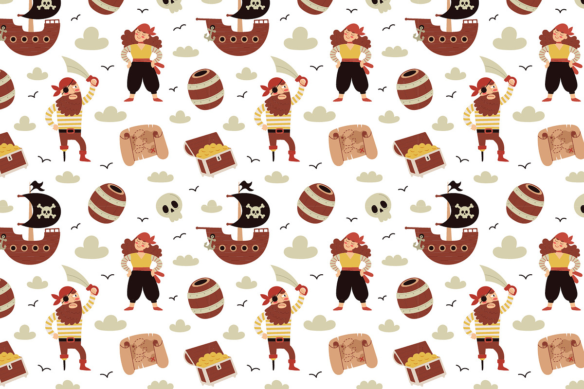 Cute vector pirate collection, a Graphic by My May Art (Photo 4 of 9)