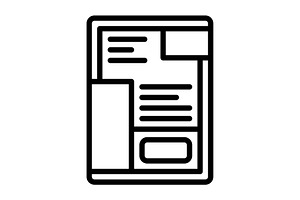 Verzeichnis document black icon, an Outline Icon by Creative priyanka