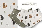 Wild forest - seamless patterns, a Pattern Graphic by vatrushkaprint_store (Thumbnail 1 of 3)