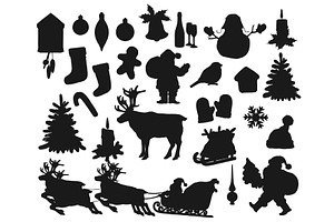 Christmas Black Silhouettes