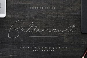 Baltimount Handwritten Font