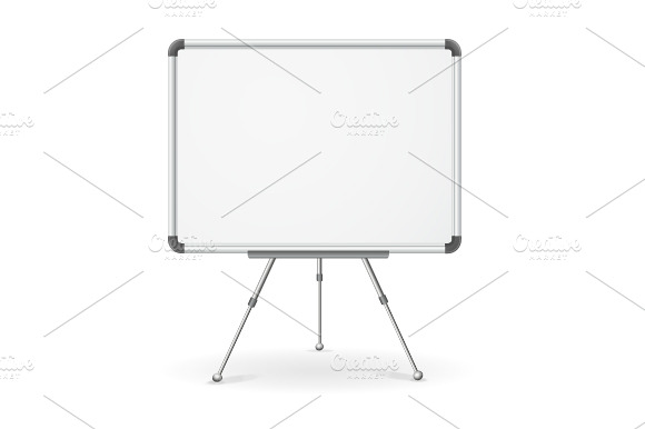 Vector empty whiteboard preview 5