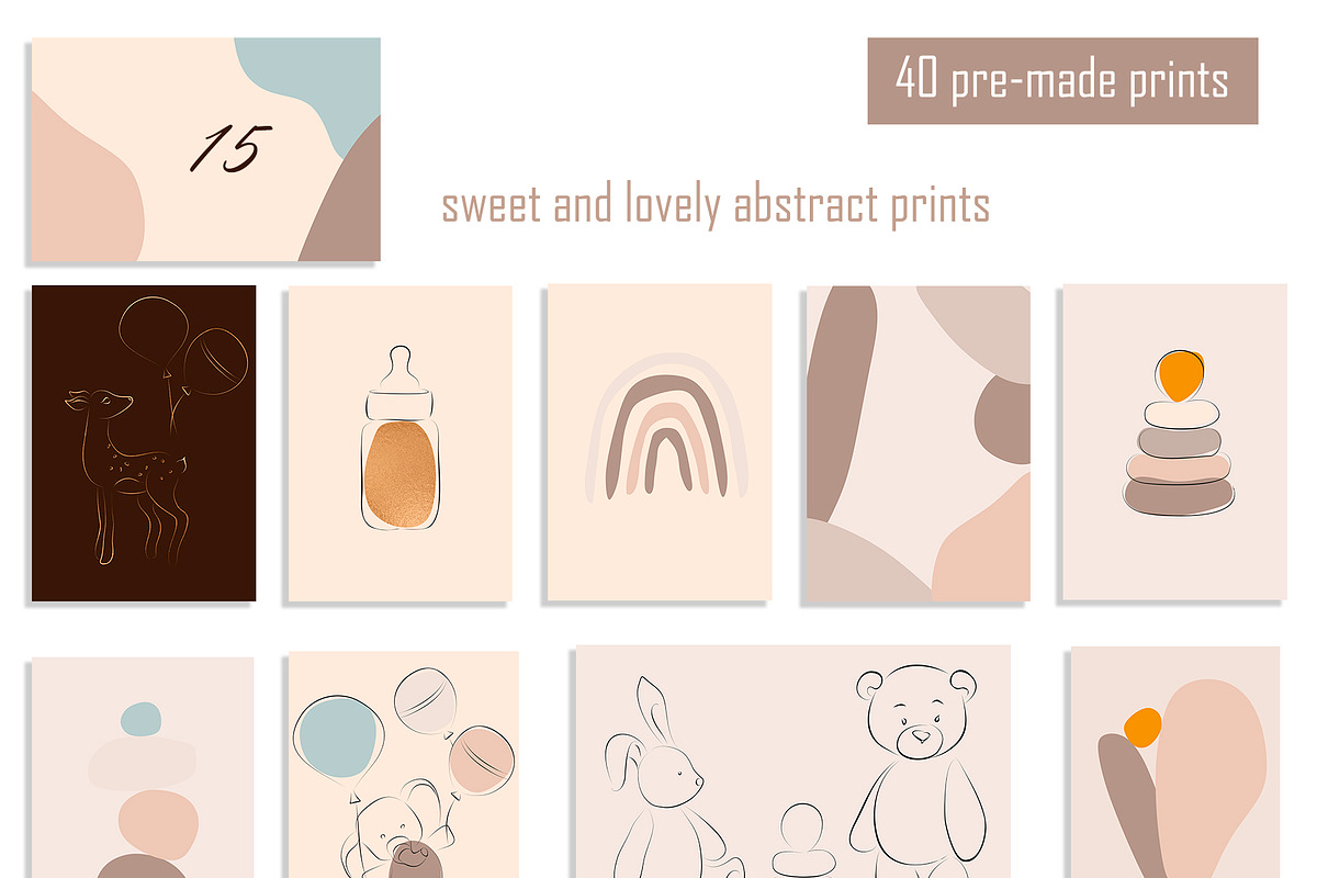 KIDS BUNDLE BOHEMIAN MOOD CLIPART, an Illustration by ArtOLB (Photo 17 of 24)