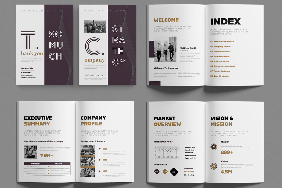 Company Strategy Template Design preview 2
