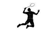 Badminton Smash Silhouettes, an Illustration by Amazin_art (Thumbnail 14 of 31)
