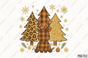 Leopard Christmas Tree PNG, an Illustration by CraftArtStudio