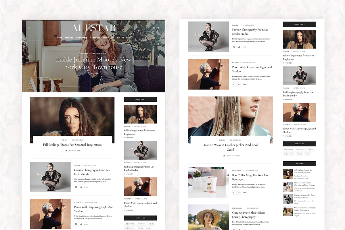 Responsive Blogger Template -AleStar, a Websites & App Template by ThemeShine (Photo 2 of 3)