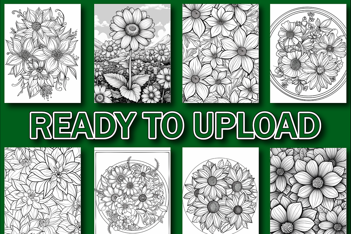 Floral Mandala Adult Coloring Pages, a Decorative Illustration by Design Zone (Photo 5 of 7)