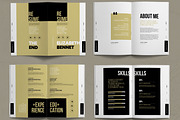 Resume Booklet Template, a Resume Template by ContestDesign (Thumbnail 2 of 3)