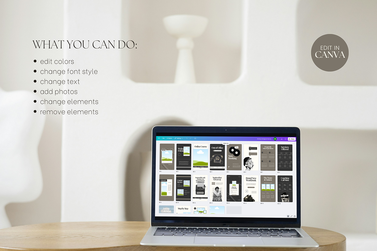 Modern Instagram Stories Posts Canva, a Social Media Template by Branding Babe Co. (Photo 7 of 7)