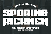 Sporing Rickmen, a Sans Serif Font by QR Design Studio (Thumbnail 1 of 10)