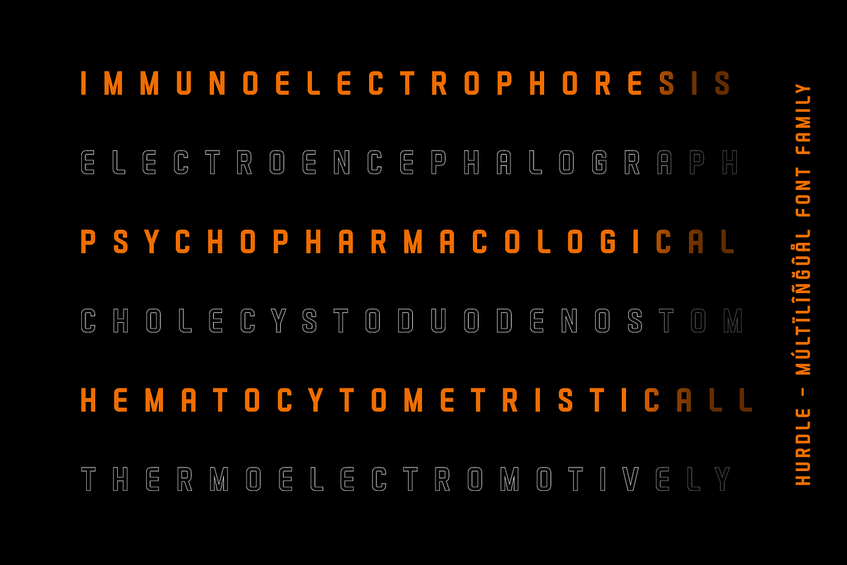 Hurdle - Futuristic Family (58 Font), a Sans Serif Font by alpercakici (Photo 11 of 15)