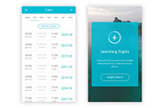 Travel & Flight Booking Adobe XD App, an UI Kit Template by themelove (Thumbnail 4 of 16)