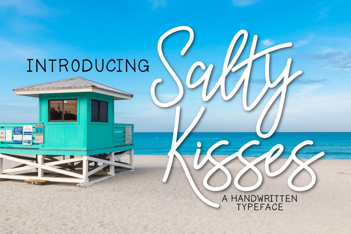 Salty Kisses A Handwritten Typeface