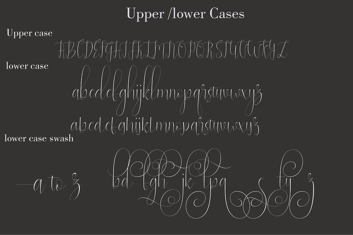 natasya, a Script Font by Letter-P (Photo 9 of 9)