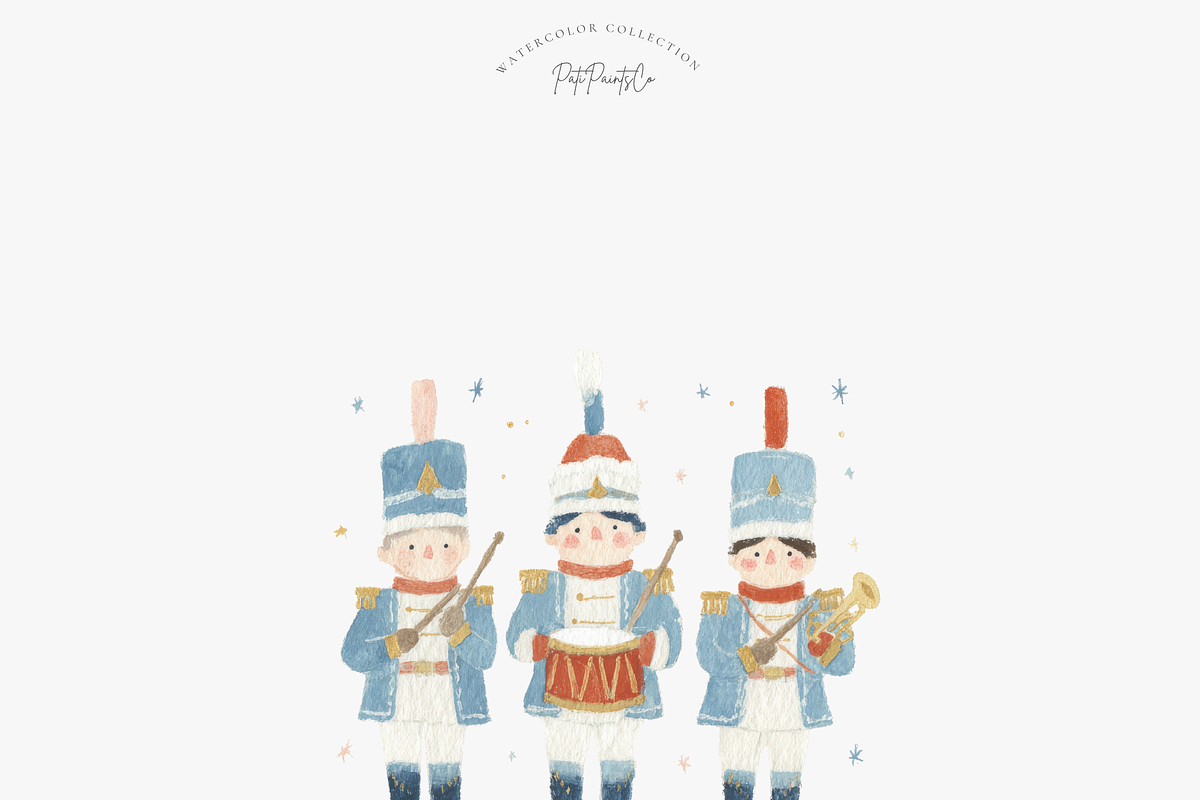 Blue Nutcracker Dreams Collection, an Illustration by Pati Paints (Photo 4 of 10)