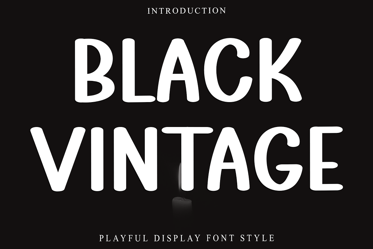 Black Vintage, a Script Font by InermediaSTUDIO (Photo 1 of 8)