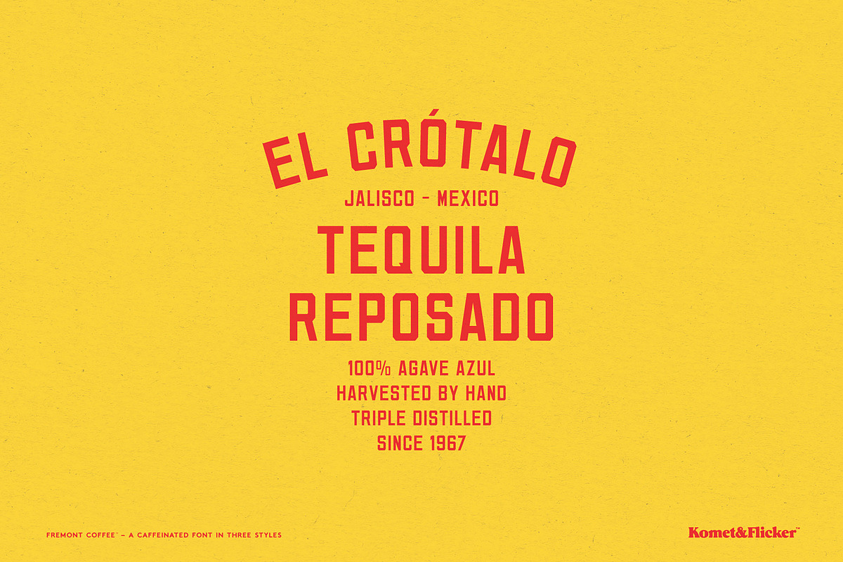 Fremont Coffee - A Caffeinated Font, a Sans Serif Font by Komet & Flicker (Photo 5 of 14)
