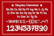 Kenjaku - 3 Japanese and Korean Font, a Handwritten Font by Pandeka Studio (Thumbnail 9 of 9)