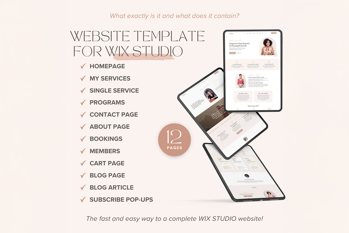 Coaching Wix Studio Template preview 3