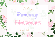 Pretty Flowers Font, a Script Font by Cutie_Kate_Studio (Thumbnail 4 of 11)
