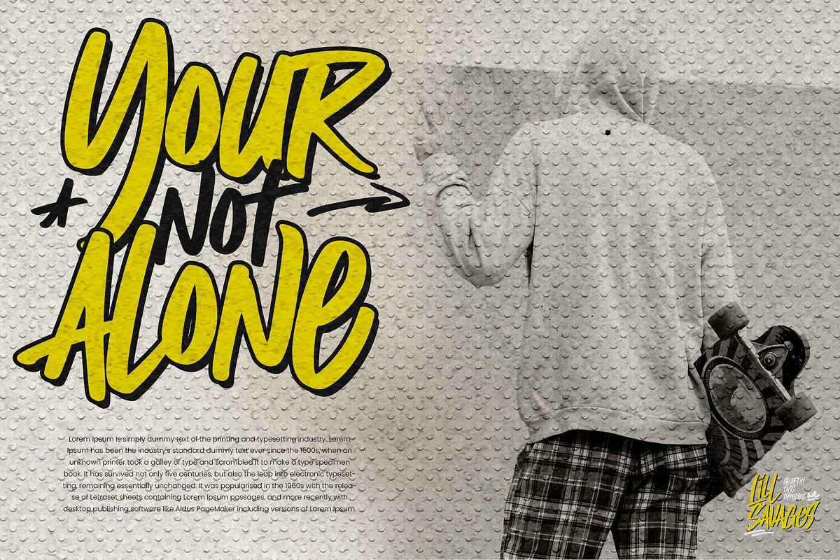 Lill Savages – Graffiti Typeface, a Handwritten Font by Gassstype (Photo 4 of 8)