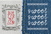Lacestitch | A Embroidery Font, a Handwritten Font by Berdansabersama (Thumbnail 6 of 9)