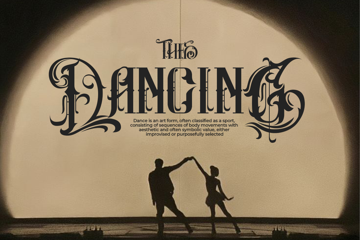 Circus Ace - Elegant Blackletter, a Blackletter Font by Pandeka Studio (Photo 8 of 12)