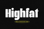Highfat - Bold Condensed, a Sans Serif Font by Arterfak Project (Thumbnail 1 of 15)