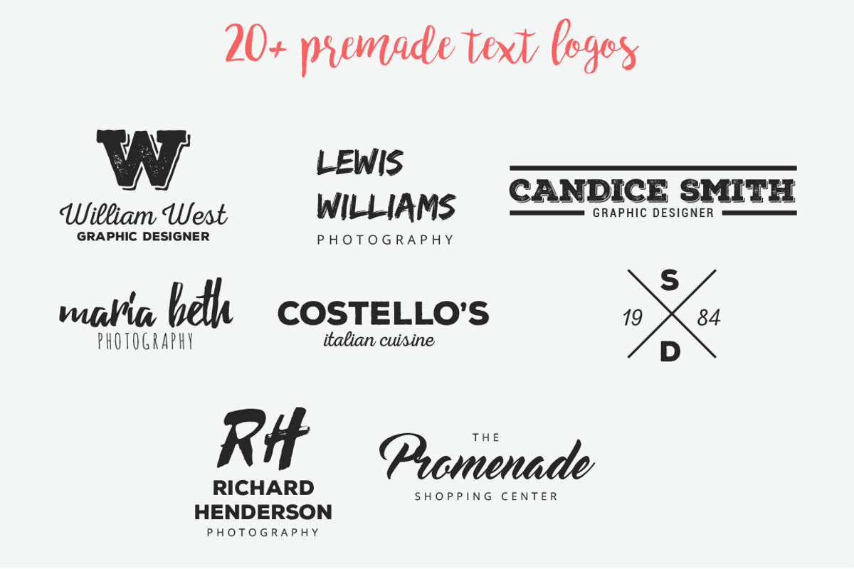 Big Hand Drawn Logo Kit, a Branding & Logo Template by Brandi Lea Designs (Photo 24 of 32)