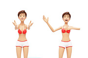 Jenny Swimsuit Character Promo Kit, a Person Illustration by Oleg Ribar (Thumbnail 7 of 27)