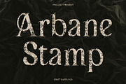 Arbane Stamp, a Serif Font by Craft Supply Co. (Thumbnail 1 of 8)