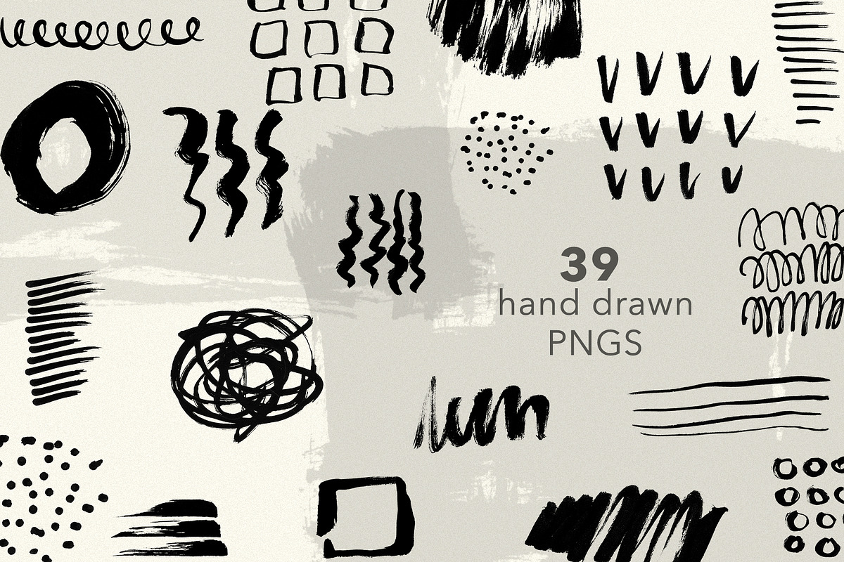 Inky Abstract Photoshop Brushes, a Brush Add-On by Sweet Fig (Photo 3 of 10)