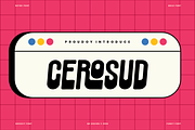 Cerosud - Groovy Font, a Sans Serif Font by QR Design Studio (Thumbnail 1 of 7)