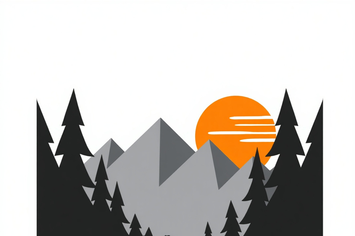 12 Pine Forest & Mountain Scenes, an Illustration by BIPLOB EXPERT (Photo 12 of 12)
