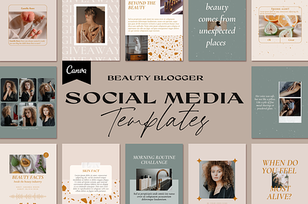 Female Social Media Templates, a Social Media Template by Bonumo