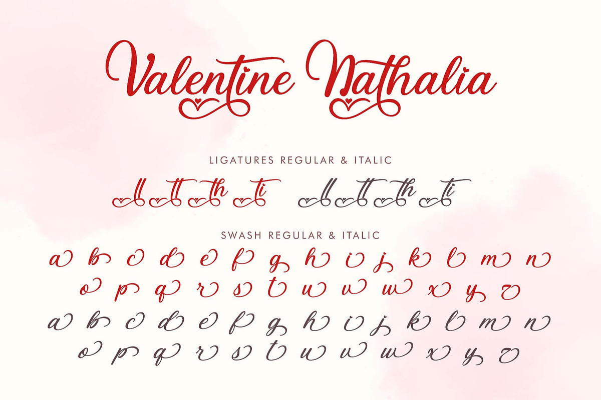 Valentine Nathalia, a Handwritten Font by Yoga Letter (Photo 6 of 10)