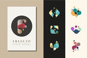 ABSTRACT LOGO SET: Fresh Drops, a Branding & Logo Template by kloroform