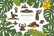 Yoga Sloth, an Animal Illustration by pet design shop (Thumbnail 1 of 8)