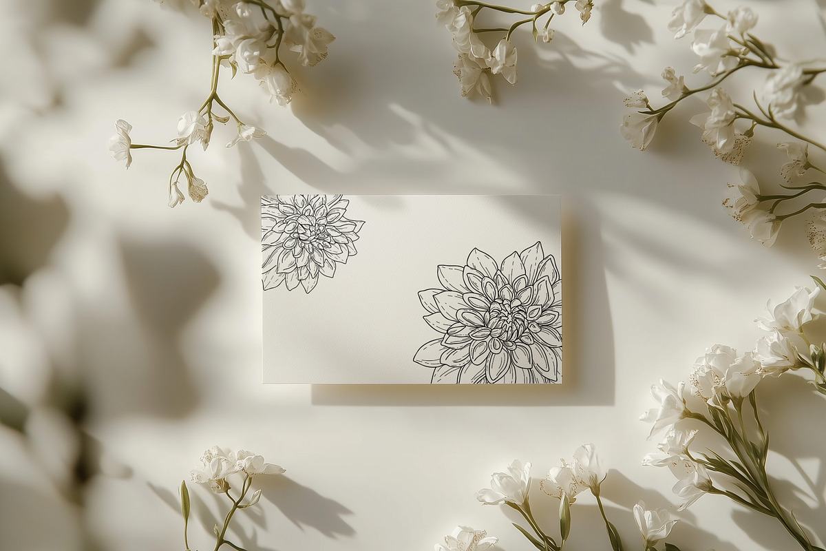 Garden Flowers Bundle Line Art SVG, a Decorative Illustration by Dervik Art Store (Photo 4 of 10)