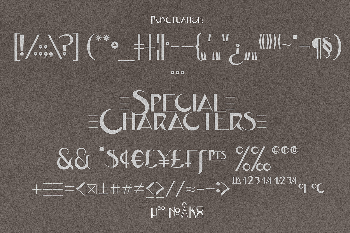JVNE-CoalWorks - Art Deco Typeface preview 5