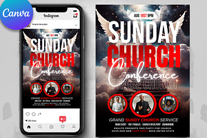 Sunday Prayer Church Flyer, a Flyer Template by Psd Templates