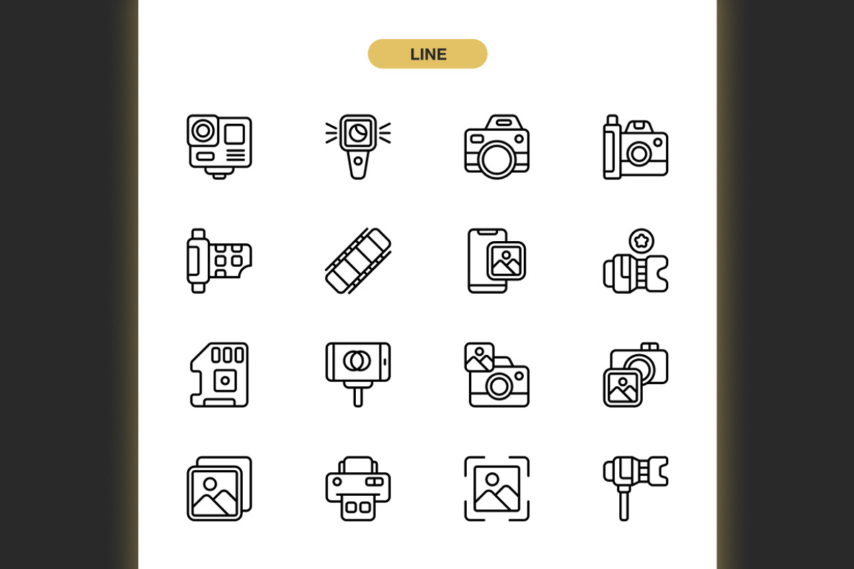 Photography Icons, an Icon by Spacepixel Creative (Photo 2 of 3)