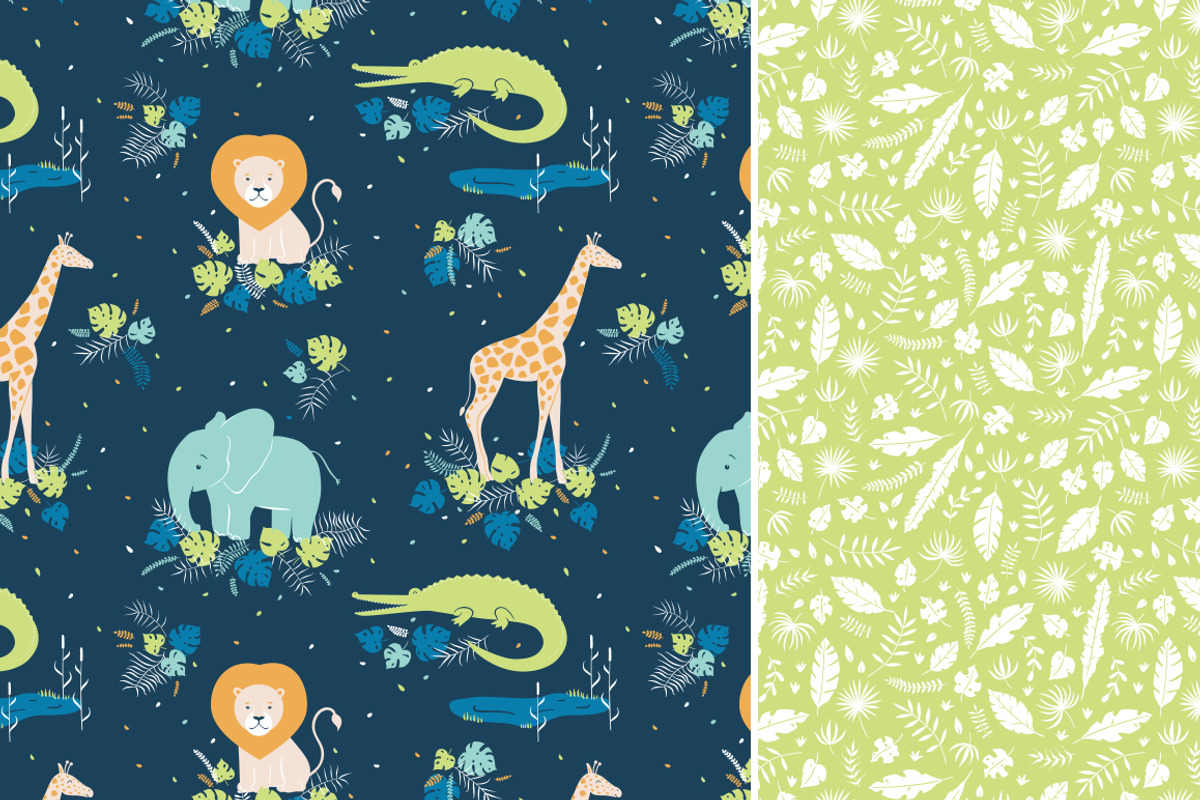 Savannah 5 patterns & clip art, a Pattern Graphic by Inna Moreva (Photo 2 of 4)