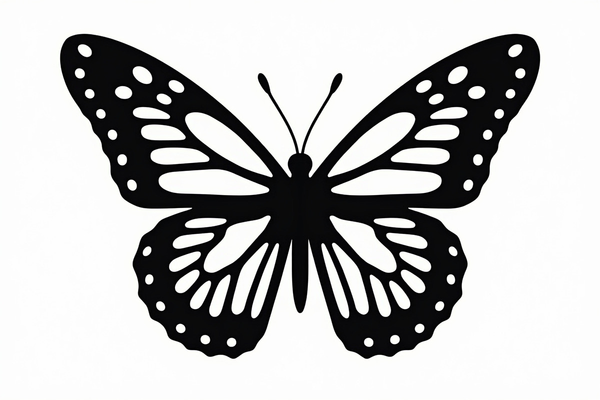 butterfly laser cut design, an Illustration by Creativeshirt (Photo 7 of 13)