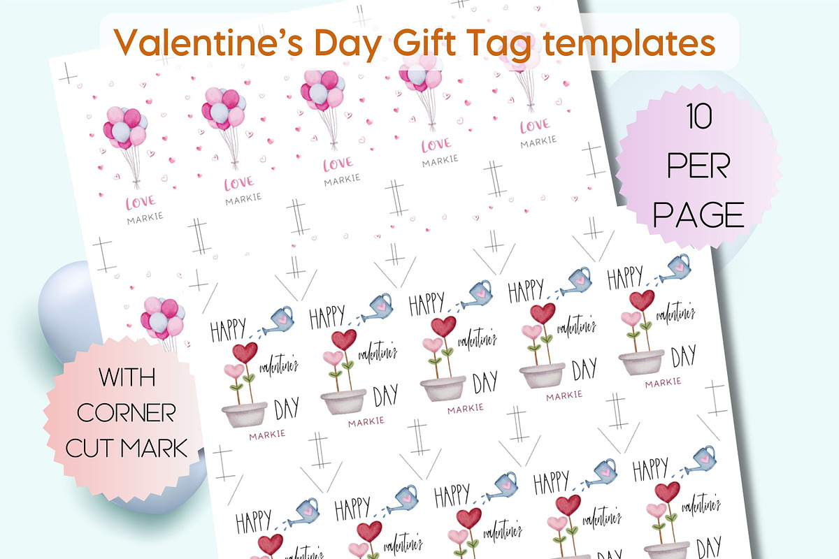 Valentines Gift Tag & Photo Collage, a Design Template by Adalin Shop (Photo 3 of 11)