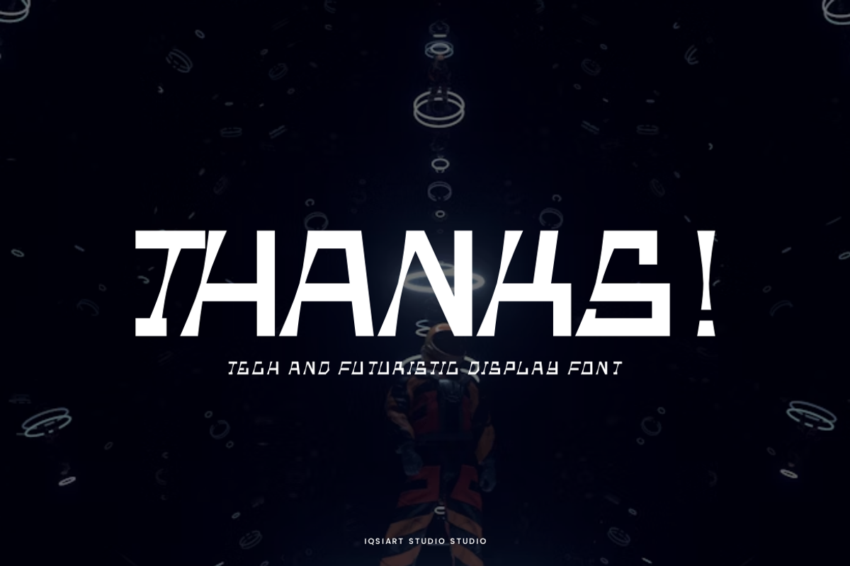 Gomborg - Techno Font, a Sans Serif Font by Iqsiart Studio (Photo 3 of 6)