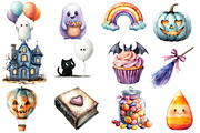 Pastel Halloween Clipart, an Illustration by Designworld (Thumbnail 2 of 6)