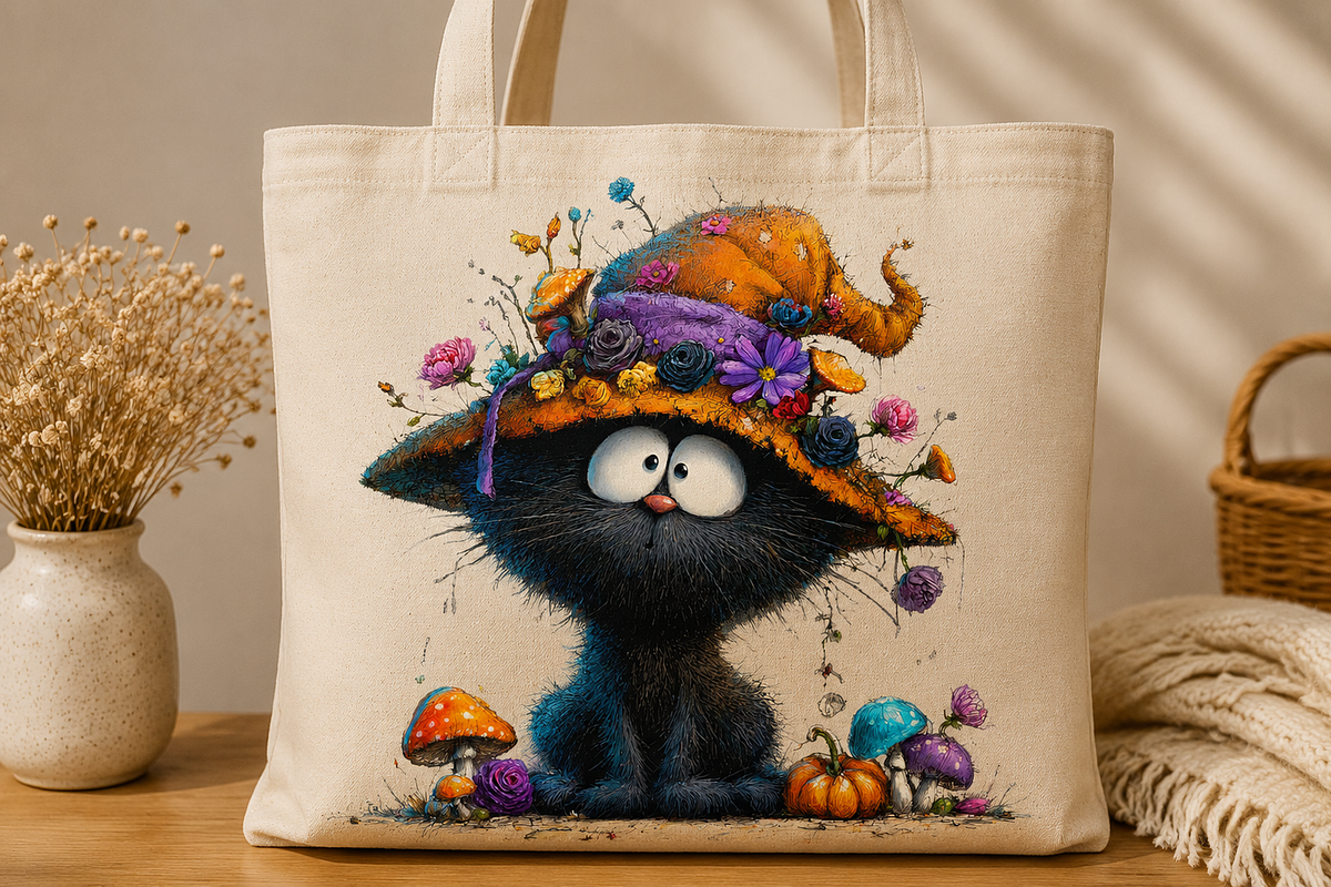 Witchy Black Cats Halloween Clipart, a Seasonal Illustration by CreationArt (Photo 2 of 7)